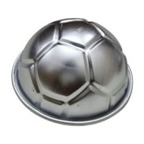 Football Cake Mold, DIY Soccer Birthday Cake Mold Half-Sphere Soccer Ball Baking Pan for DIY Birthday Cake, Jelly, Chocolate, Soap Making (1-Piece)