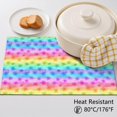 thumbnail image 5 of Placemat, Pioneer Flower Floral Print Pattern Place Mats Table Mat Set Of 2, PVC Washable Placemats for Party Kitchen Dining Decoration, 18x12 Inch, Fade Resistant, 5 of 6