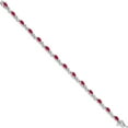 thumbnail image 2 of 10K White Gold Diamond And Ruby Bracelet (Width 4) (Length 7) - Jbsp, 2 of 5
