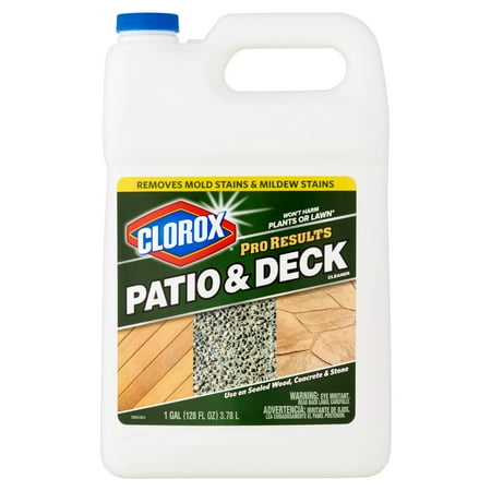 Clorox Pro Results Patio & Deck Cleaner, 128 Ounce Bottle