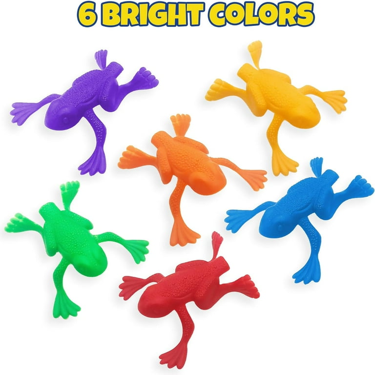 ArtCreativity Jump‑n‑Leap Plastic Jumping Frogs – Pack of