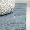 thumbnail image 6 of JONATHAN Y SCANDINAVIAN 8 x 10 Area Rug, Hallie Minimalist Curve Geometric - Dark Blue/Cream, SCN100C-8, 6 of 11