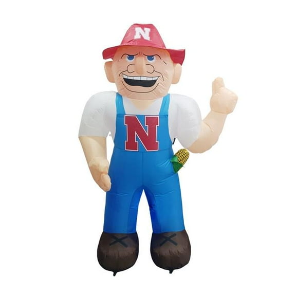 Logo Brands 182-100-HB 7 ft. Yard Nebraska Inflatable Herbie Mascot