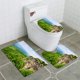 thumbnail image 1 of ABPHQTO Mount Magazine Park Juego de alfombras de baño de 3 piezas Alfombra de baño Alfombra de contorno y tapa de inodoro, 1 of 2