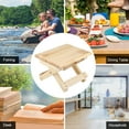 thumbnail image 4 of Sonew Foldable Solid Wood Small Square Bench Rural Styles Bench Ergonomic Design Fine Workmanship, Rural Styles Square Bench,Wood Small Square Bench, 4 of 8