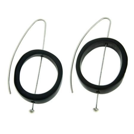 NOVICA Horn drop earrings, 'Sea Melody'