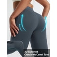 thumbnail image 6 of baleaf Women's Thermal Warm Winter leggings Fleece lined Pants Waterproof High Waisted with Pockets Outdoor Workout Running Tights Dark Gray L, 6 of 7