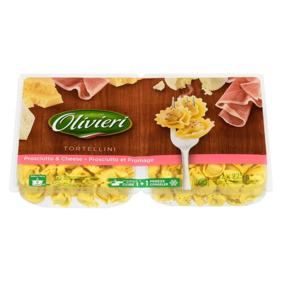 TortellIni au prosciutto et au fromage Olivieri 2x225g Tort Prosciutt-from 2x225g