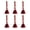 Red, variant on LanSuare 6Pcs Christmas Small Bells Pendants, 1.7Inch Christmas Tree Bells Ornament for Home, Holiday Decorators, Christmas Decoration