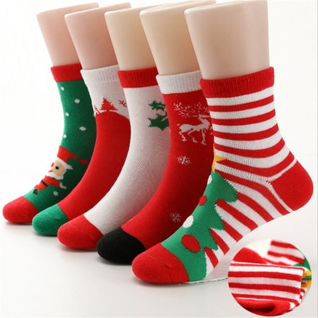 

Uorcsa Novelty Sweat Absorbing Soft Funny Stretch Comfortable Christmas Skin Friendly Socks Green