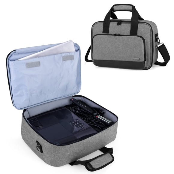 Funda para proyector Luxja con funda protectora para portátil, color gris