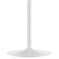 thumbnail image 4 of 40 Inch Dining Table, White, Wood, Metal, Mid Century Kitchen Cafe Bistro Hospitality Restaurant, Modern Contemporary HB34608, 4 of 7