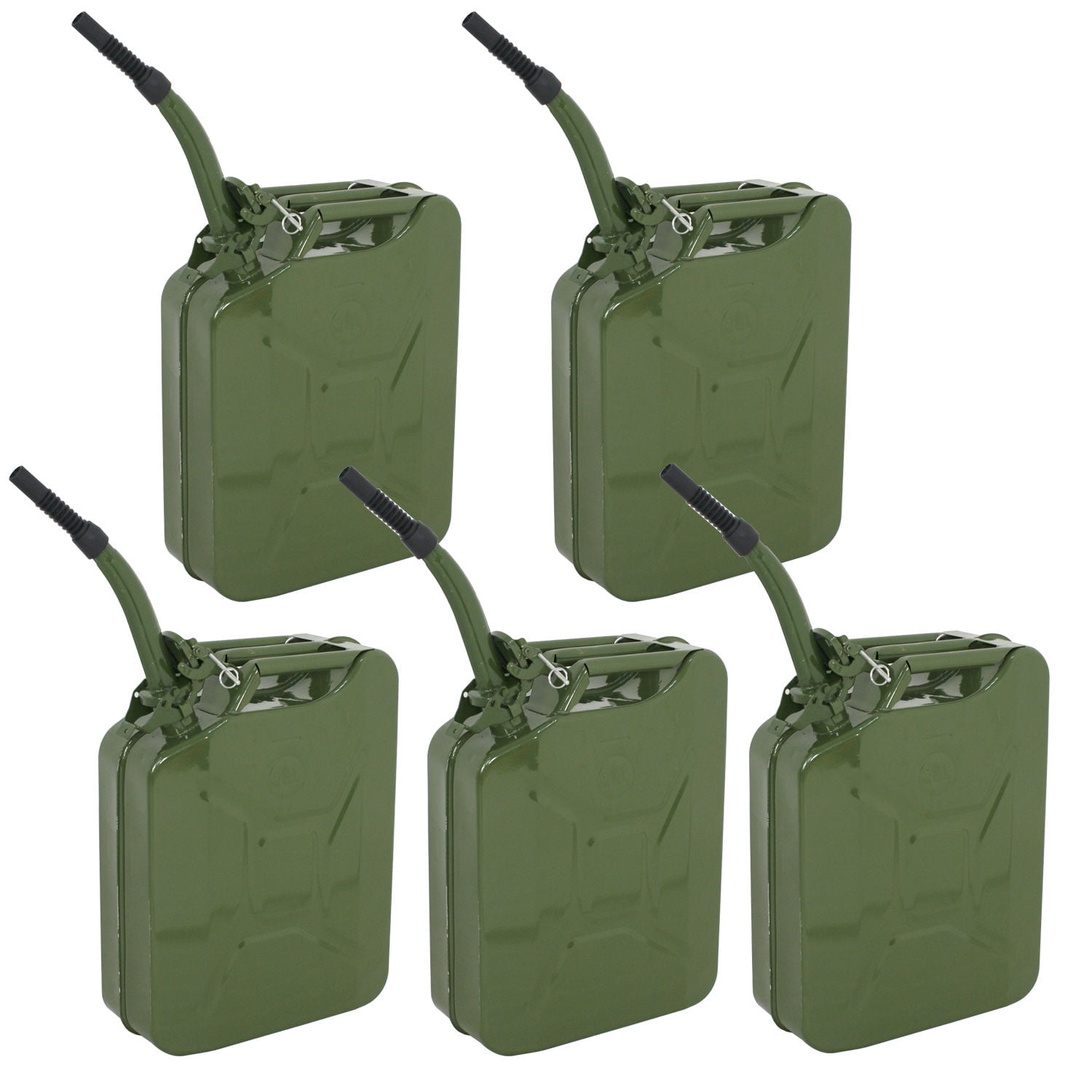 Jerry Can 5 Gallon 20L Gas Gasoline Fuel Army NATO Metal Steel Tank Holder 