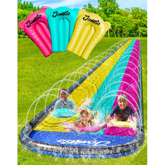 20Ft XL Premium 3 Lane Slip Splash and Slide fun times