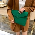 thumbnail image 1 of Bolsa De Sobre Bolso de sobre de fieltro de color sólido para mujer Bolsos de embrague de gran capacidad (verde), 1 of 5