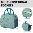 thumbnail image 6 of Womens Light Blue Dinosaurs Text Pattern Lunch Box for Work,Insulated Lunch Bag for Women,Loncheras Para Mujer,Leakproof Adult Lunch Bag for Work,Beach,Travel,Picnic,Camping, 6 of 7