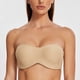thumbnail image 3 of Sujetador MELENECA sin tirantes para mujer, sin forro, beige 36DD, 3 of 5