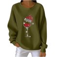 thumbnail image 1 of RXMEKW Chandail pour Femmes à Manches Longues à Col Rond, Blouse Décontractée en Polyester avec Imprimé de Noël pour Fêtes des Fêtes et Usage Quotidien, 1 of 3