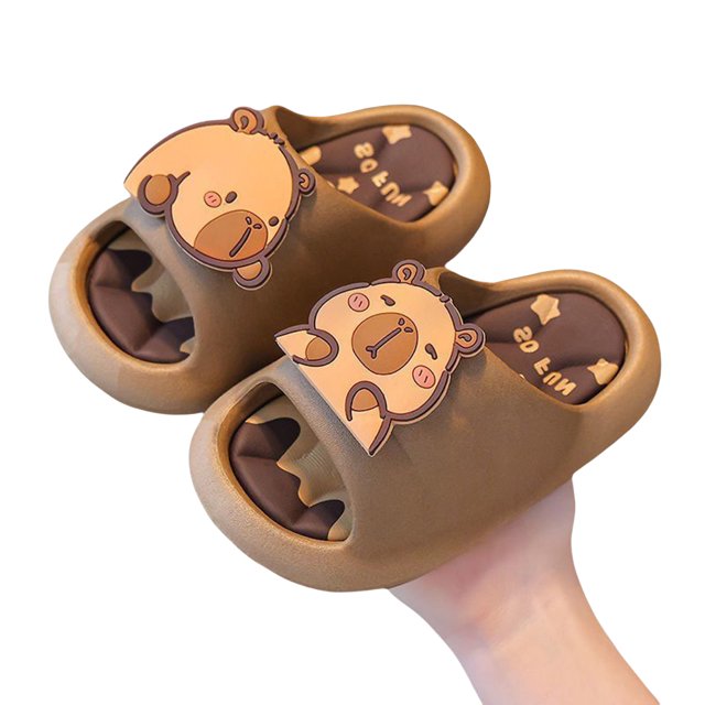 Sandalias Baños PVC Dibujos Animados (marrón Oscuro 26)