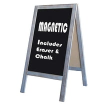 Tektrum Magnetic Two-Sided Chalkboard Sign with Eraser