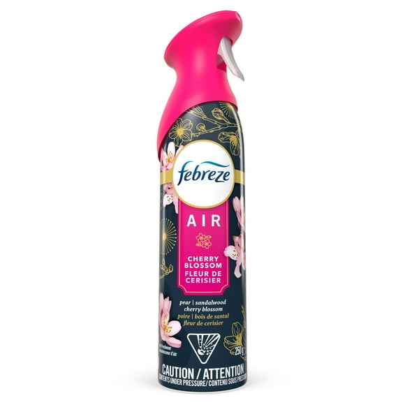 Assainisseur d’air en vaporisateur Febreze, assainisseur d’air pour la maison, parfum Fleur de cerisier, 250g (8,8oz), 1unité 250G