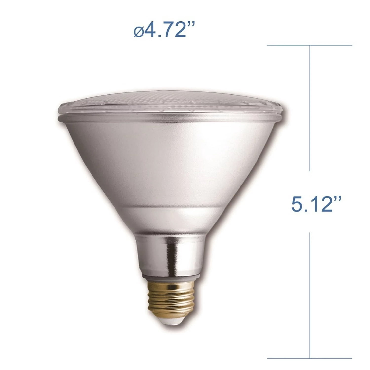 Great Value Glass LED Flood Light 8W, Soft White, E26 Base, 2 Count