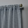 thumbnail image 4 of Nicole Miller Belfry Sheer Rod Pocket Top Curtain Panel Pair, 50x84, Denim, 4 of 7