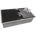 thumbnail image 6 of Ruvati USA RVA1233BWC 17 x 16 in. Black Composite Dual-Tier Cutting Board for Workstation Sinks, 6 of 7