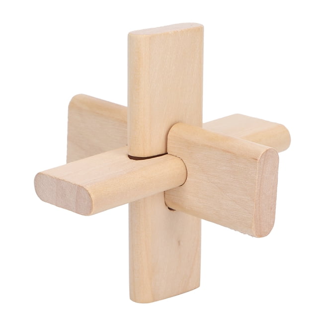 Fugacal Rompecabezas de madera, juguete de rompecabezas de bloqueo de rompecabezas para pensar para ancianos para nios para jugar Fugacal No se aplica
