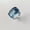 dark blue, variant on Gradient Color Acrylic Ring Transparent Thick Ring Punk Women Party Jewel --dark blue