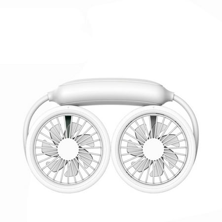 

Neck-Mounted Fan Summer Travel Etc White 1200Ah