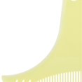 thumbnail image 5 of Men's Transparent Beard Shaping Tool Plastic Mustache Styling Shaper Beard Template GuideTransparent Yellow, 5 of 5