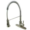 thumbnail image 1 of Kingston Brass GSY8888DL Robinet de Cuisine Concord à Poignée Unique 2.87 Po, Nickel Brossé, 1 of 1