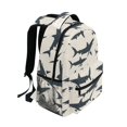 thumbnail image 5 of School Backpack Lightweight Multipocket College High Middle Student Bag 15L Shark Silhouettes, 5 of 9