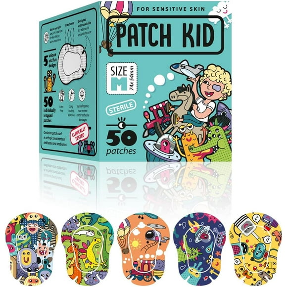 Patch Kid Blue Box Medium 50 Patchs pour les Yeux