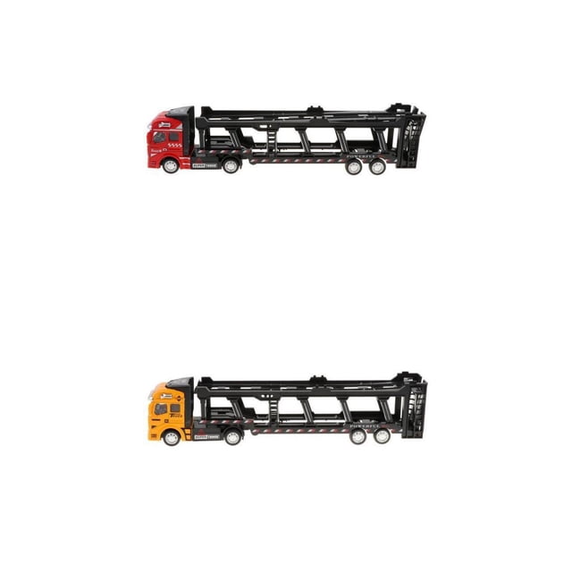 Remolque Camión Pull Back 2 Uds 1:50 Zulema Transportador de coches de tracción trasera