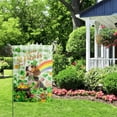 thumbnail image 6 of Beagle St Patricks House Flags 28x40 Double Sided Dog St Patricks Day Lawn Flag Buffalo Plaid Shamrock Flag Outdoor Rainbow St Patrick Day Garden Flag Large, 6 of 7
