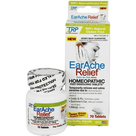 2 Pack - The Relief Products EarAche Relief Homeopathic Fast Dissolving Tablets 70