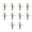 silver-S, variant on 10Pcs Spin Fishing Lures Plug Casting Fly Propeller Spinnerbait Props DIY Fishing Lures Hook Baits Fishing Accessory