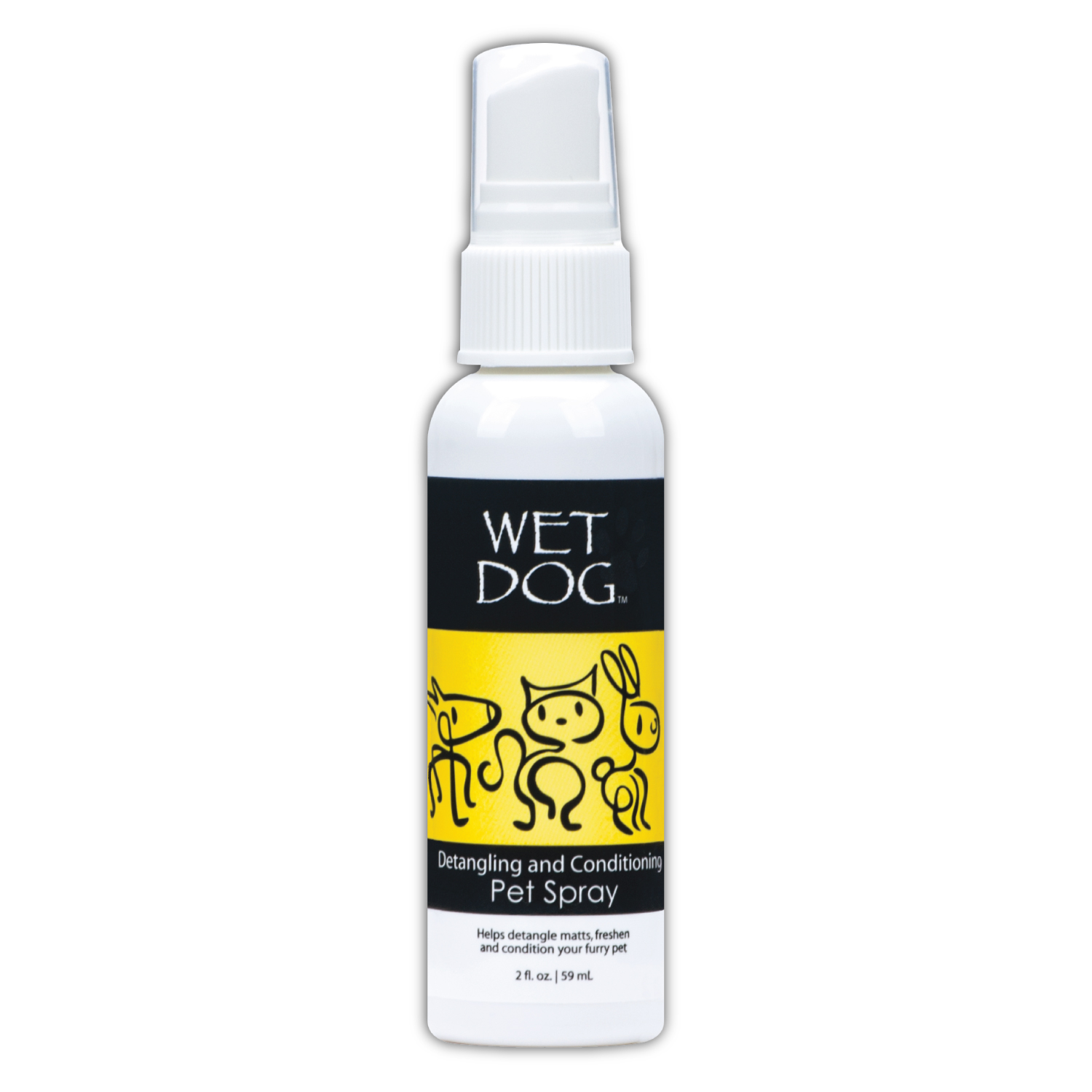 Wet Dog Detangling and Conditioning Pet Spray 2 oz