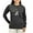 Charcoal, variant on CafePress - Kiniart Tricolor Women's Long Sleeve Dark T Shirt - Women's Long Sleeve Graphic Tee Casual Fit