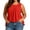Red, variant on Women's Chiffon Tank Top Elegant Ruffled Hem Sleeveless Blouse Loose Flow Summer Tunic for Casual Wear