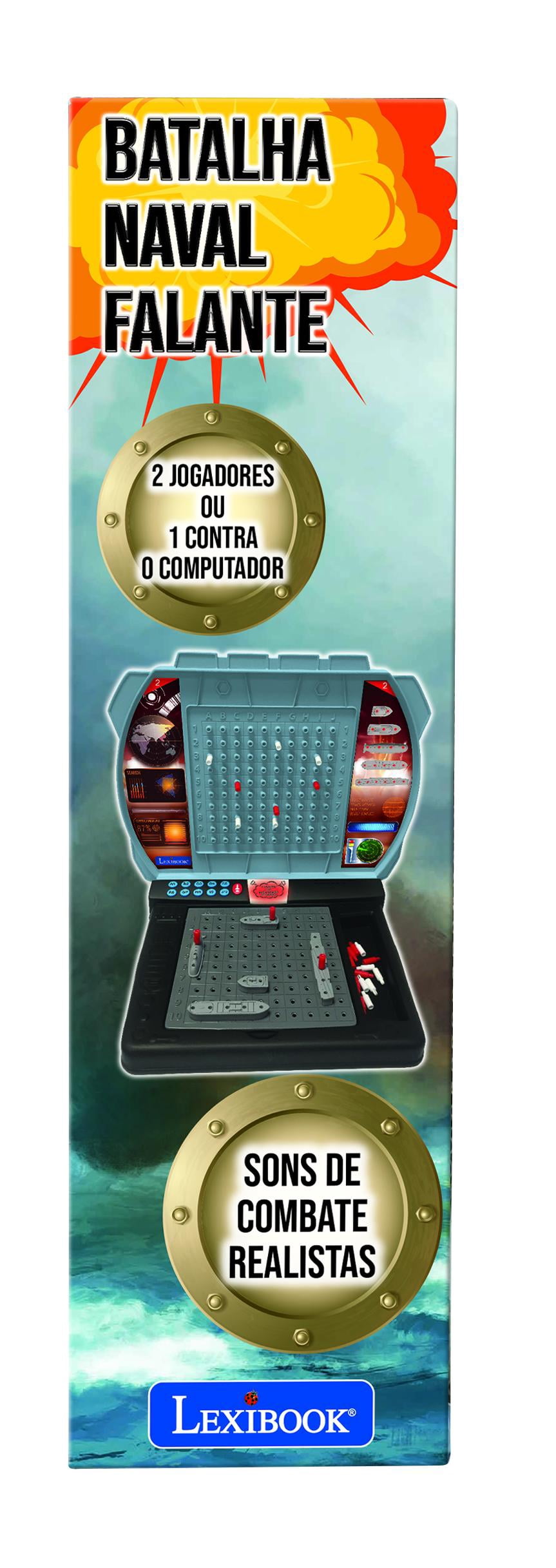 Lexibook Talking Sea Battle Electronic Board Game, Grey/Black