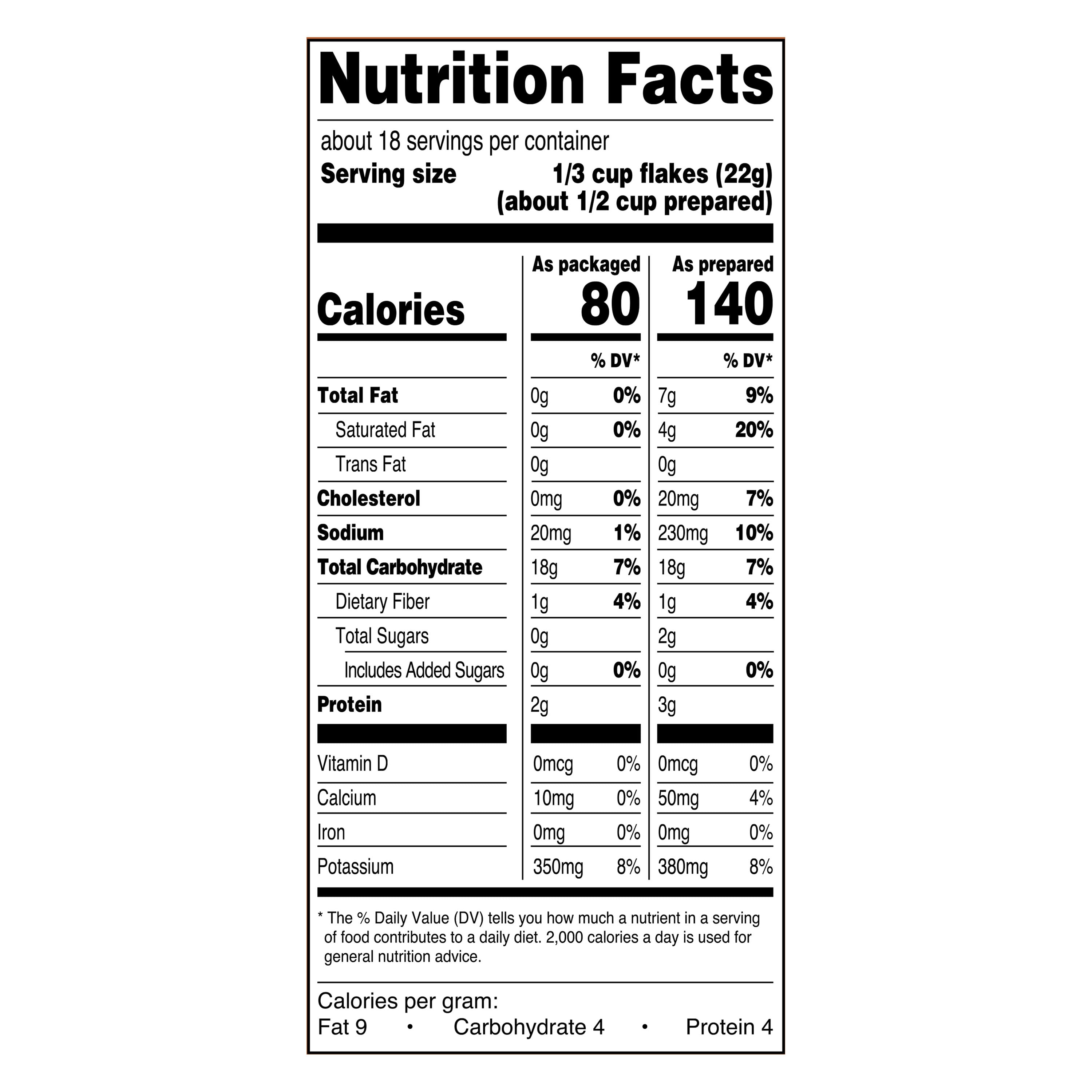 Great Value Instant Mashed Potatoes 13.75 oz Box