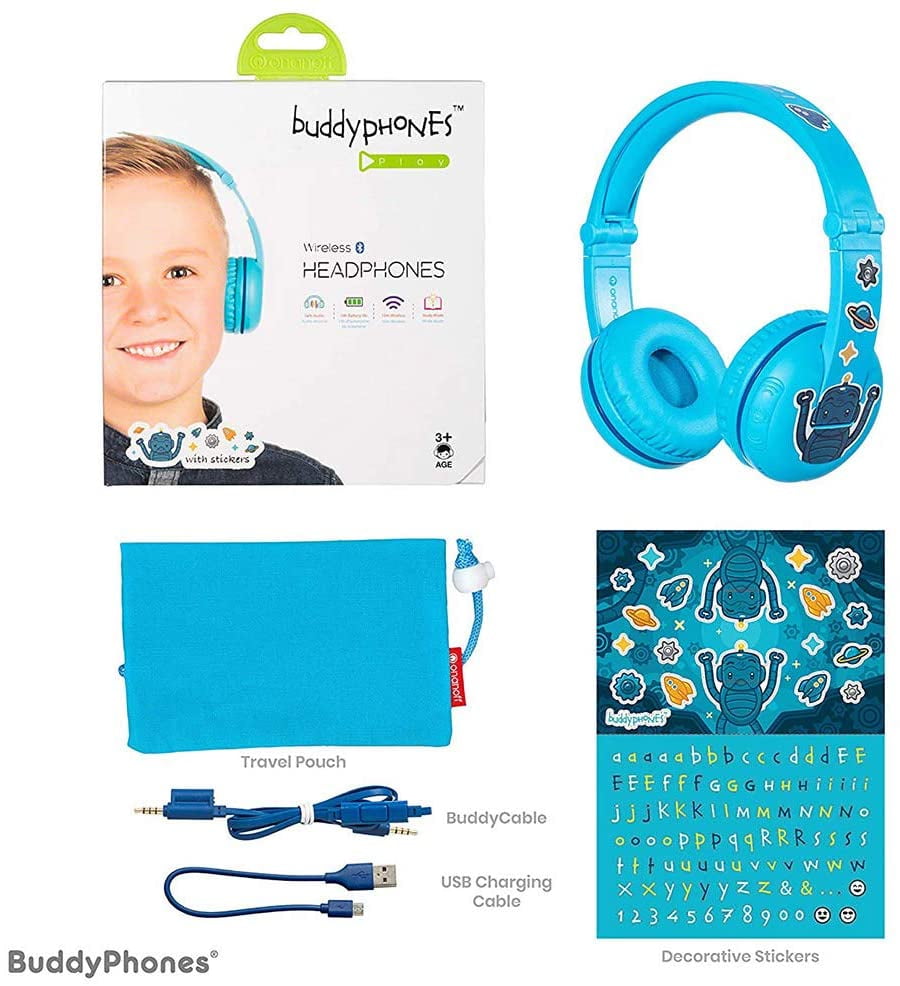 ONANOFF BuddyPhones Play, Wireless Bluetooth Volume-Limiting Kids  Headphones, 14-Hour Battery Life, 4 Volume Settings | Walmart Canada