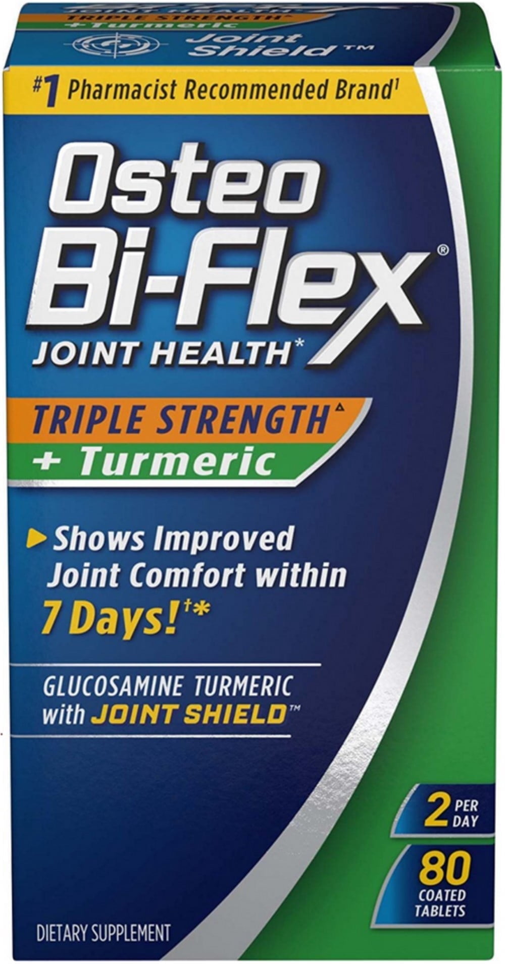 Osteo Bi-Flex Joint Health Triple Strength + Turmeric Tablets 80 ea (Pack of 3)
