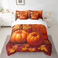 thumbnail image 2 of YST Fall Pumpkin Cartoon Comforter Set Harvest Season Bedding, King (7 Count), 2 of 4