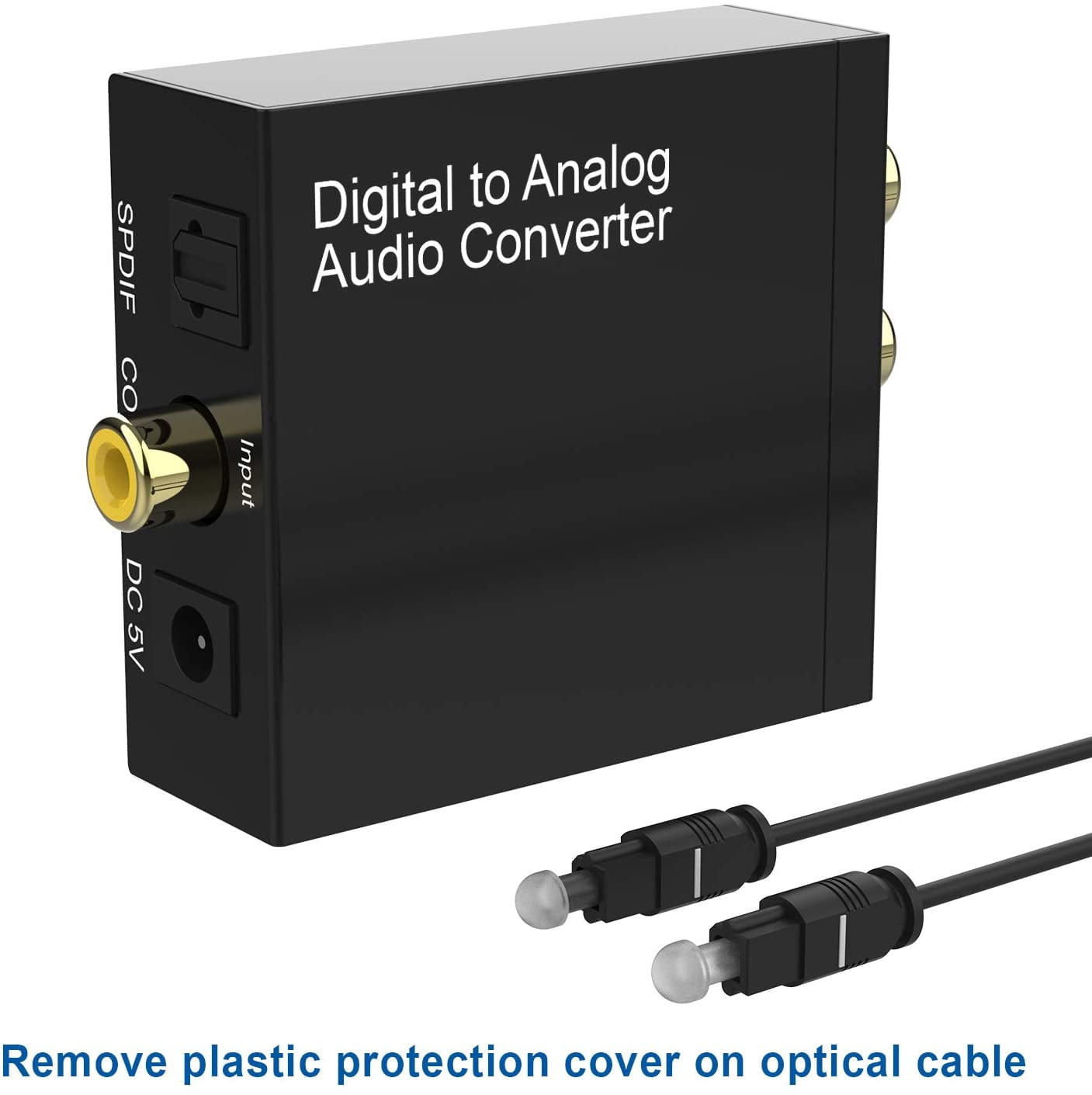 192KHz Digital to Analog Audio Converter DAC Digital SPDIF Coaxial Optical Convert to L/R RCA