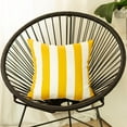 thumbnail image 1 of Geometric Stripes Square 18" Throw Pillow Cover, 1 of 5