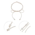 thumbnail image 4 of Unique Bargains 1 Pc Festival Wrap Belt Elegant Four Pearl Knotted Adjustable Waist Cord for Women White, 4 of 5